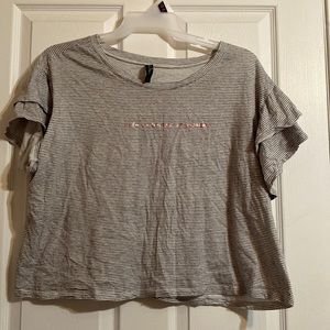 New without tags pajama crop top. Size 1X. “Life is better in pajamas”.